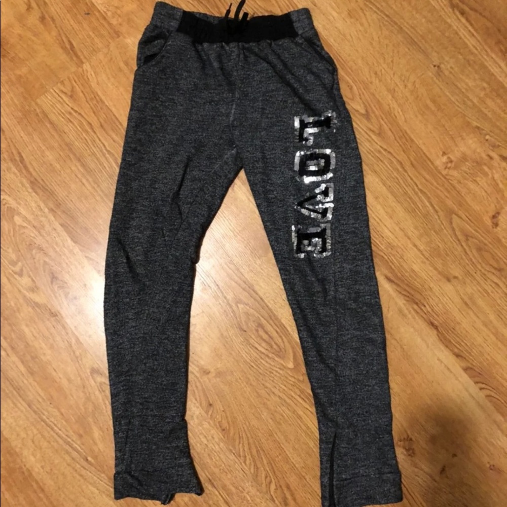 Children’s sequin LOVE sweatpants